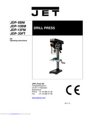Jet JDP- 8BM Operating Instructions Manual