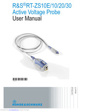 Rohde & Schwarz RT-ZS20 User Manual