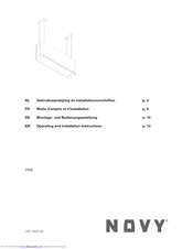 Novy 7550 Operating And Installation Instructions