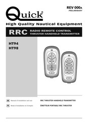 Quick HT94 Manual Of Installation And Use