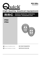Quick P902 Manual Of Installation And Use