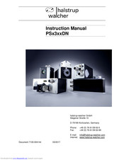 Halstrup-Walcher PS*3**DN series Instruction Manual