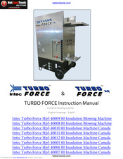 Intec Turbo Force Hp3 40012 00 Instruction Manual