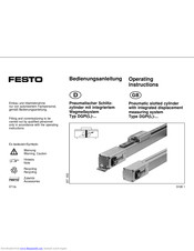 Festo DGPI(L)-40-Series-B Operating Instructions Manual