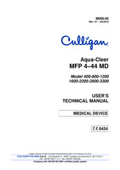 Culligan Aqua-Cleer MFP 4-44-MD 2200 User's & Technical Manual