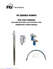 Finish Thompson PFS-60 Operations & Parts Manual
