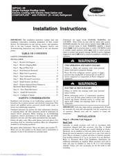 Carrier COMFORTLINK 50PG20 Installation Instructions Manual