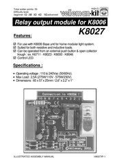 Velleman K8027 Assembly Manual