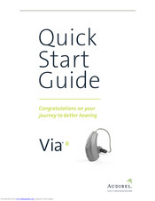 Audibel Via R Quick Start Manual