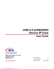 System Level Solutions USB20SR User Manual