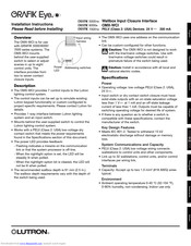 Lutron Electronics Grafik Eye Installation Instructions Manual