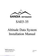 SANDIA aerospace SAE5-35 Installation Manual