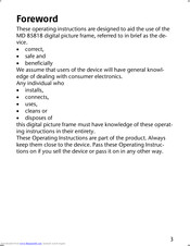 Medion MD 85818 Operating Instructions Manual