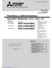 Mitsubishi Electric PKFY-P50VGM-E Technical & Service Manual