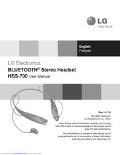 LG HBS-700 User Manual