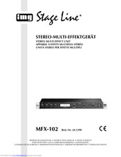 IMG STAGELINE MFX-102 Instruction Manual