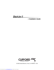 Clifford BlackJax 5 Installation Manual