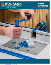 Rockler Pro Lift Instructions Manual