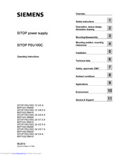 Siemens SITOP PSU100C 6EP1331-5BA00 Operating Instructions Manual