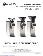 Bunn GVH-3 Installation & Operating Manual
