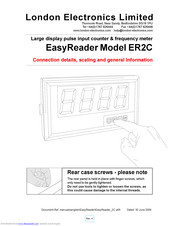 London Electronics EasyReader ER2C Instruction Manual