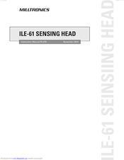 Milltronics ILE-61 Instruction Manual