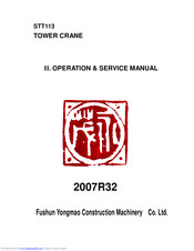 Yongmao STT113 Operation & Service Manual