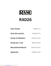 Rane RAD26 User Manual