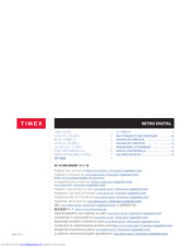 Timex RETRO DIGITAL User Manual