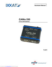 IXXAT CANio 250 Quick Start Manual