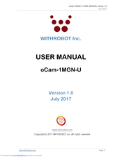 WITHROBOT oCam-1MGN-U User Manual