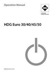 HDG Euro 45 Operation Manual