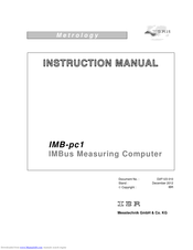 IBR IMB-pc1 Instruction Manual