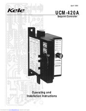 Kele UCM-420A Operating And Installation Instructions