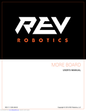 REV robotics More Board User Manual