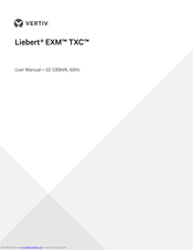 Vertiv Liebert EXM TXC User Manual