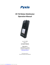 Pyxis SP-710 Operation Manual