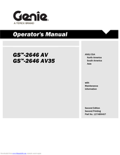Genie GS-2646 AV Operator's Manual