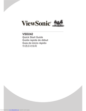 ViewSonic VSD242 Quick Start Manual