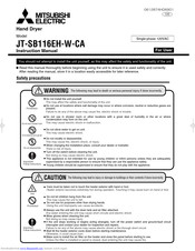 Mitsubishi Electric T-SB116EH-W-CA Instruction Manual
