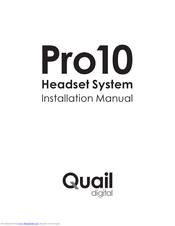 Quail Digital Pro10 Installation Manual