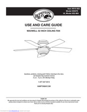 HAMPTON BAY 55370 Use And Care Manual