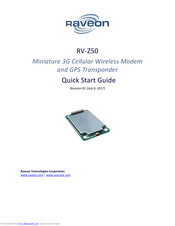 Raveon RV-Z50 Quick Start Manual