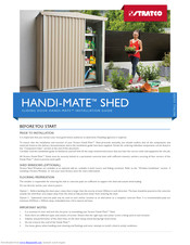 Stratco Handi-Mate 5 Installation Manual