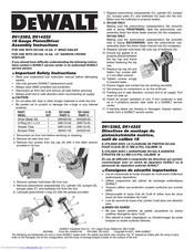 Dewalt D512382 Assembly Instructions