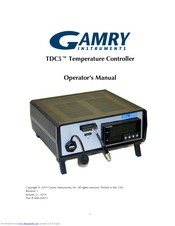 Gamry TDC5 Operator's Manual