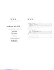 Super Safe International SSW2B User Manual