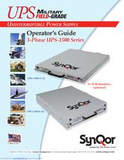 SynQor UPS-1500-S-1U Operator's Manual