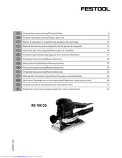 Festool RS 100 CQ Operating Manual