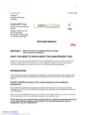 Lilly Humatropen 6 mg User Manual